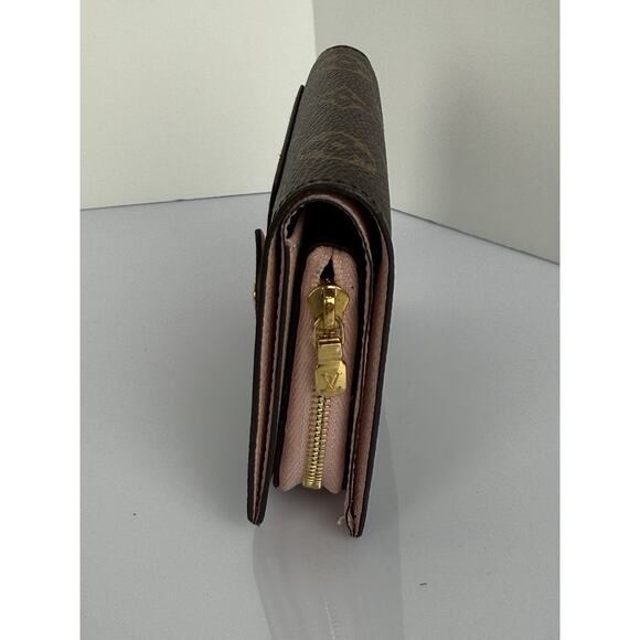 Louis Vuitton LV Monogram Pink Leather Zippy Compact Wallet - Picture 5 of 11